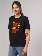 With Great Power  - Sukhiaatma Unisex Graphic Printed Black T-shirt